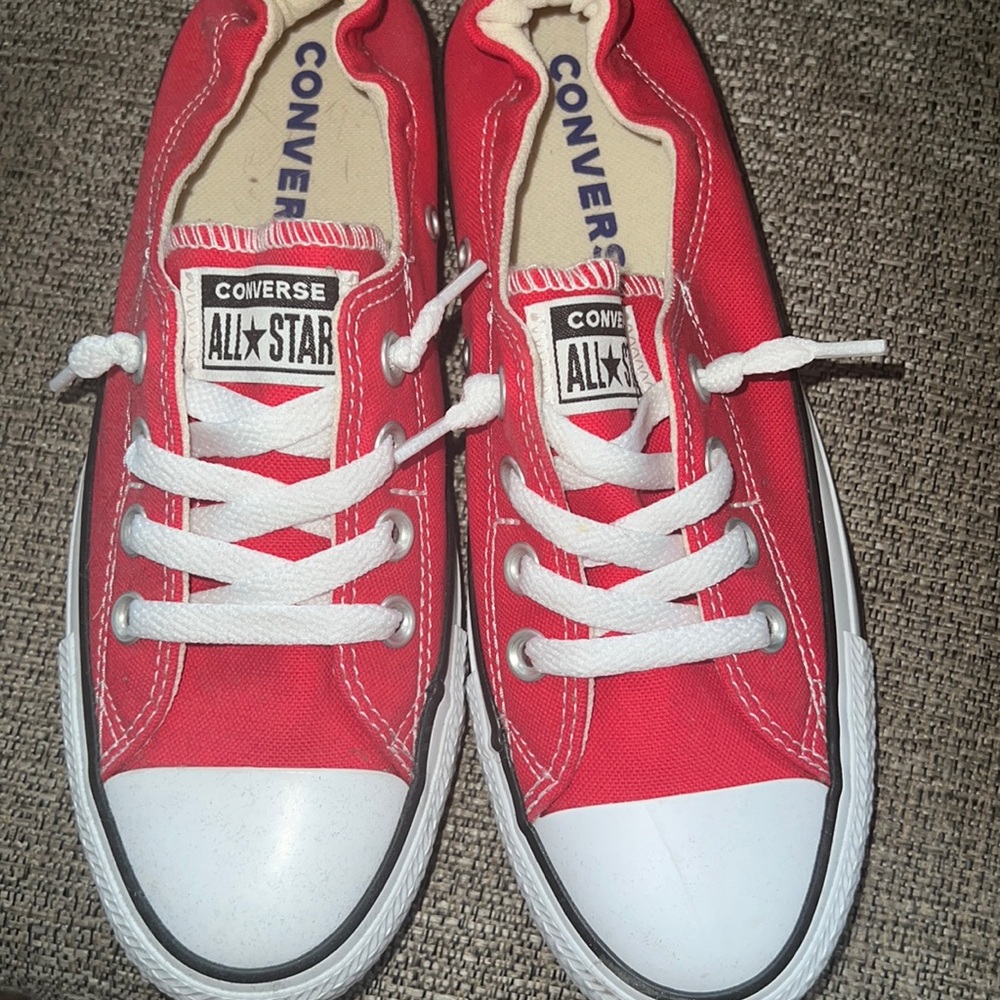 Women’s Red Low Top Converse